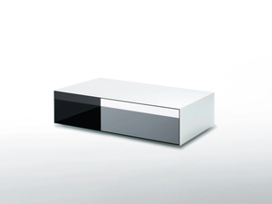 SIO2 TUNNEL - Rectangular crystal coffee table _ Glas Italia